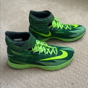 Green and yellow Nike Zoom High-Top Sneakers